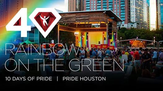 PrideHouston's tweet photo. Tomorrow night at 9 PM at @DiscoveryGreen a FREE city-wide LGBT celebration!  Presented by @legacyhealthsvc Montrose.  Performances by Bubbalicious, @PatternistMusic and @DeborahCoxNews . 

#Pride40 #10daysofPride
https://t.co/zAaFd1ogEJ https://t.co/N1BwAWXbuk