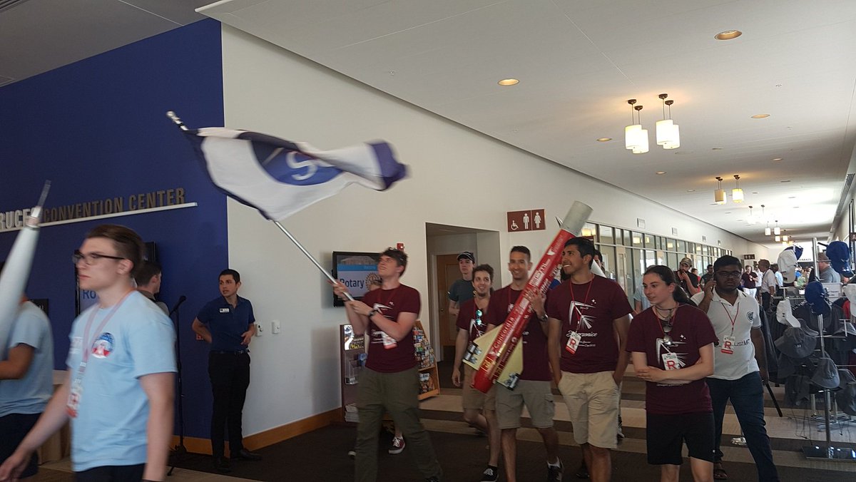 SpaceConcordia's tweet photo. Flying the SC flag at @Spaceport_Cup!

#SCRocketry #SpaceConcordia #Concordia #SACup18 https://t.co/6PWQBDPmm0