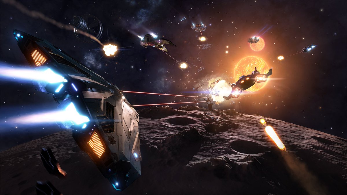EliteDangerous's tweet photo. In an effort to protect humanity against Thargoids or "criminal elements", Aegis has announced plans to build a military installation in the Pleiades Sector IR-W d1-55. Find out how you can help here: https://t.co/9DEAdEIvJx https://t.co/jLYhVH05hE