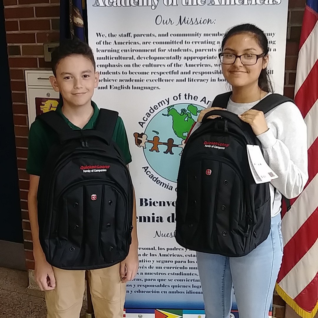AoAInDetroit's tweet photo. Congratulations Jehieli and Erick on winning laptops from @detroitk12 @quickenloans #codedetroit field trip! https://t.co/yTdhJ6S4ec