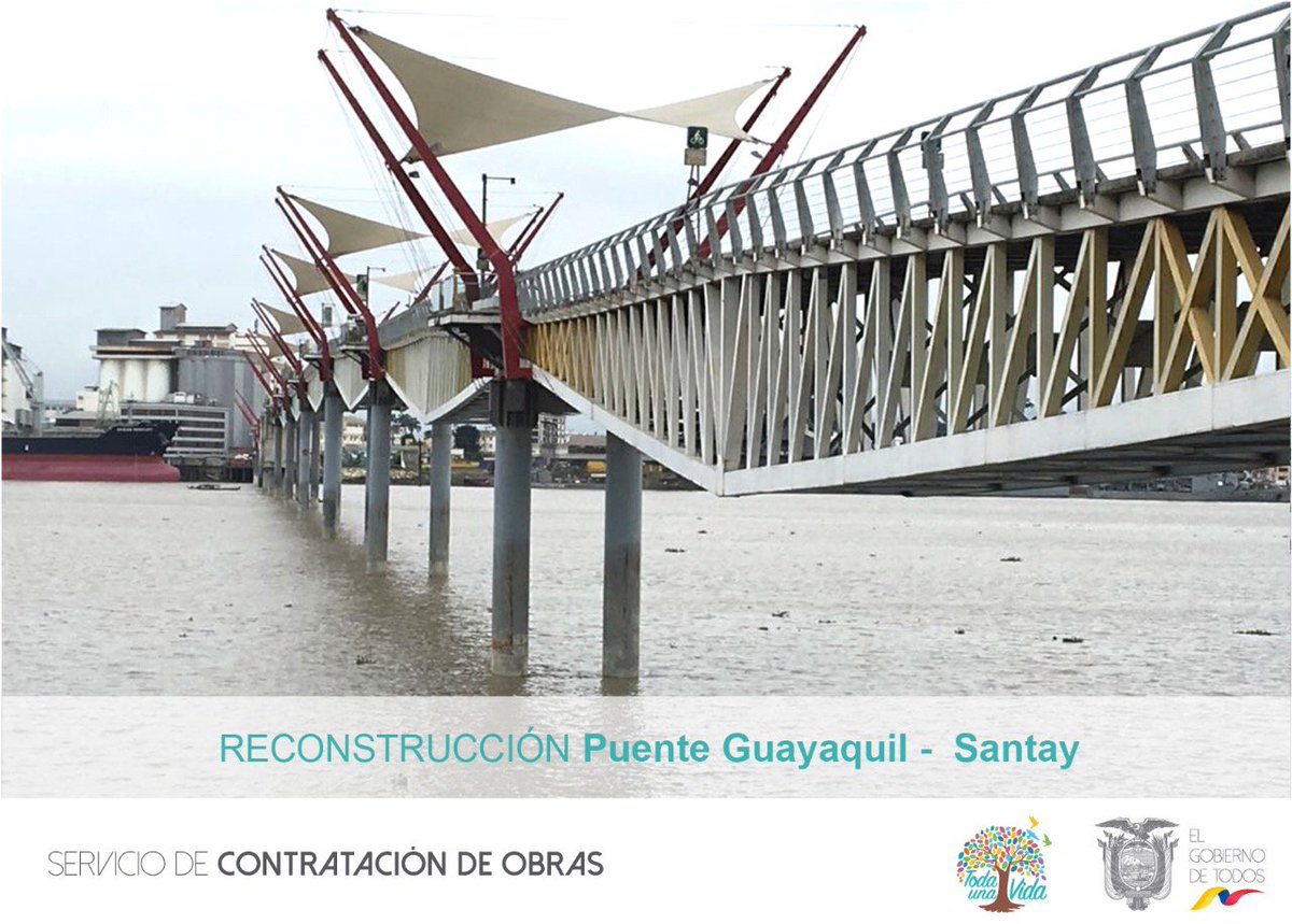 SECOB_Ec's tweet photo. Una obra que no solo conecta espacios, une a la gente y permite fortalecer el desarrollo del sector. Reconstrucción Puente Guayaquil – Santay. @Lenin  @Presidencia_Ec https://t.co/RuYTEYivPP