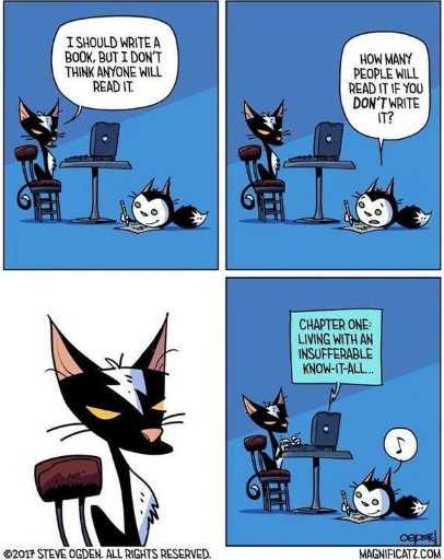 StephenBradlee's tweet photo. I Should Write A Book #amwriting #writing #amediting #editing #writetip #writingtips #indie #write #writer #writers #writerslife #writingchat #IndieAuthors #WriteChat #WANA #Creativity #Storytelling https://t.co/cM8TqVAdmt