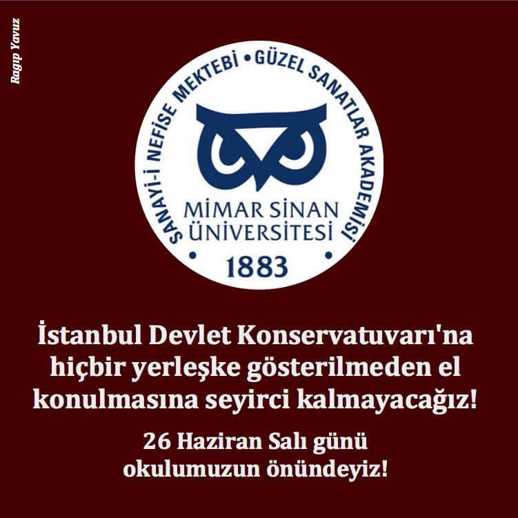 devrimmevin's tweet photo. Yüksek lisans eğitimimi gördüğüm,  ulusal ve uluslararası alanda birçok  sanatçı yetiştirmiş, Türkiye'nin en köklü sanat okullarından birisine reva görülene bak.
Lütfen istanbul'da olan tüm sanatseverler destek olun ve bu saçmalık acilen durdurulsun. 

#MSGSÜ https://t.co/kIXhKRVeys