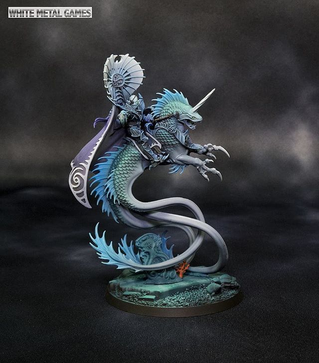 WhiteMetalGames's tweet photo. #Prestonsvalues has been #painting up his #Deepkin with an aquatic underwater feel! #Volturnos , High King of the Deep can make all his enemies sleep with the fishes! #WhiteMetalGames #Creative #Art #Services #Studio #Painting #miniature #AoS #AgeofSigma… https://t.co/kr4sfvvuLJ https://t.co/TurQhqI5eh