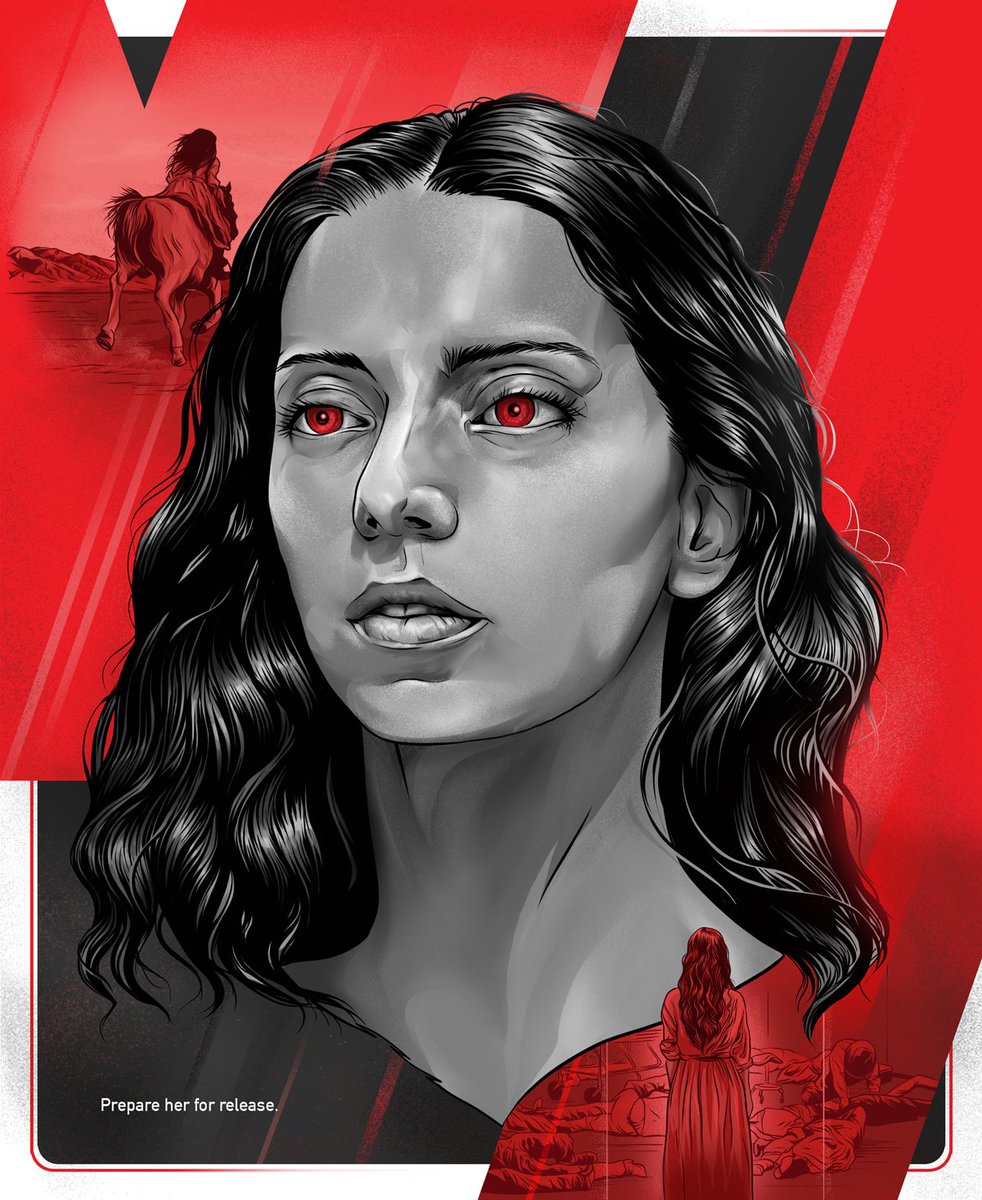 “Prepare her for release.”
View the new #Westworld “Host Portrait” of Clementine by fan artist and illustrator <a href="/berkaydaglar/">Berkay Dağlar</a>. <a href="/AngelaSarafyan/">Angela Sarafyan</a>