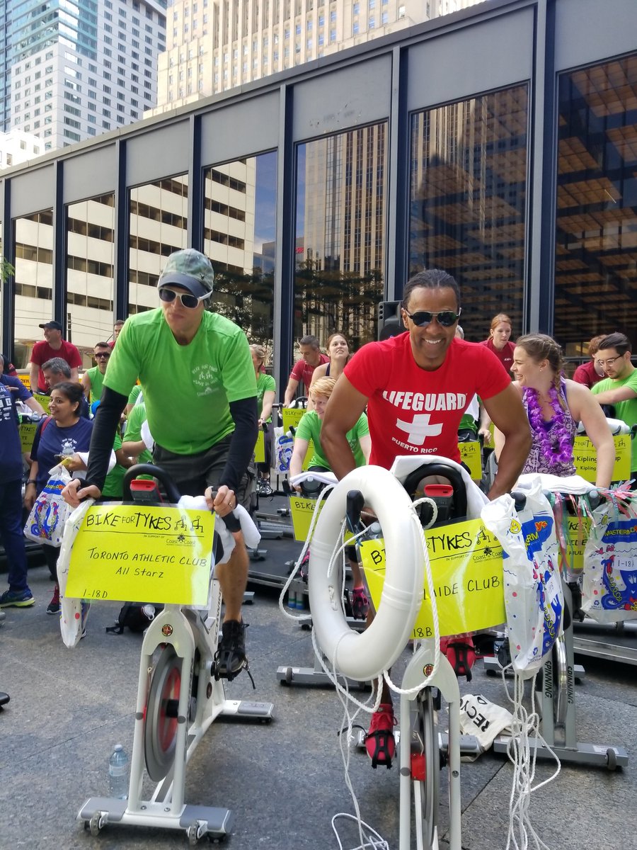 bikefortykesTO's tweet photo. Our resident lifeguard is on duty! #beyondkidscancer #bikefortykes https://t.co/dmTuPGyg31