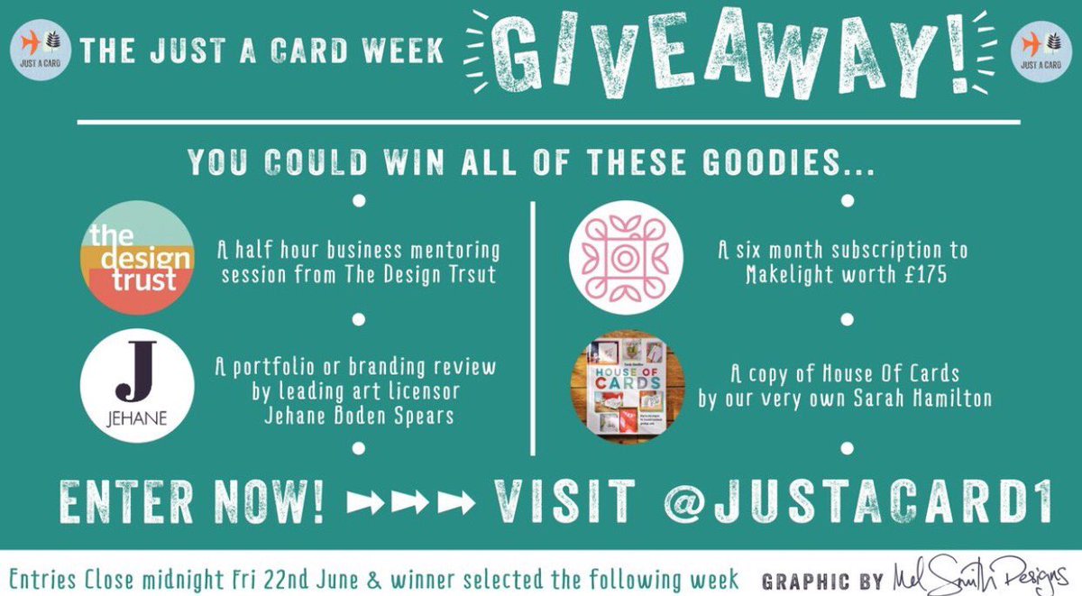 RETWEET THIS if you agree it's vital to support Artists, Makers, Independent Shops.

Join our week long celebration!

LISTEN TO BBC RADIO INTERVIEW: soundcloud.com/user-650339542…

FOLLOW ON INSTAGRAM:
Instagram.com/Justacard

ENTER OUR PRIZE DRAW:
buff.ly/2y40Jul

PRIZES 👇