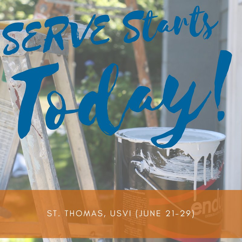 ThereforeGoMin's tweet photo. Our #SERVE2018 season kicks off today with 24 participants heading to St. Thomas, USVI. We have been anticipating this day all year long and we are thrilled it is finally here!
#YouthUnlimited #LoveGodLoveTheWorld #StThomasSERVE https://t.co/AsNIkyXEZr