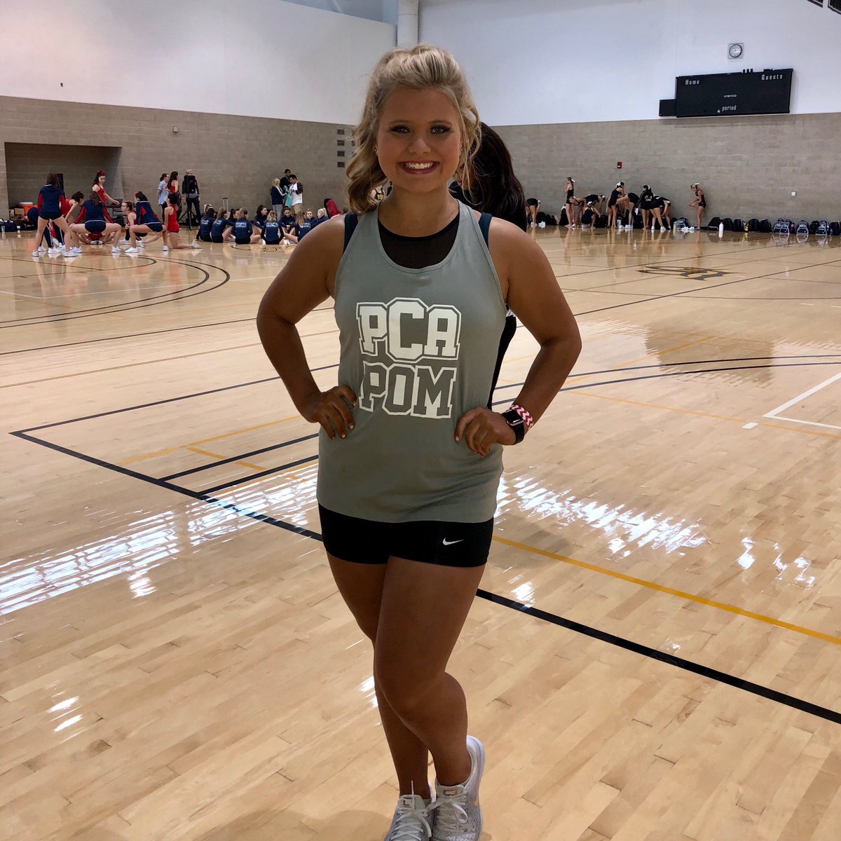 PCAAthletics's tweet photo. Captain, Ashley Wilson, at Cal. State University in Long Beach, CA. Representing PCA Pom in the Pro Action Dance Intensive! https://t.co/PBVcVBT4Cc