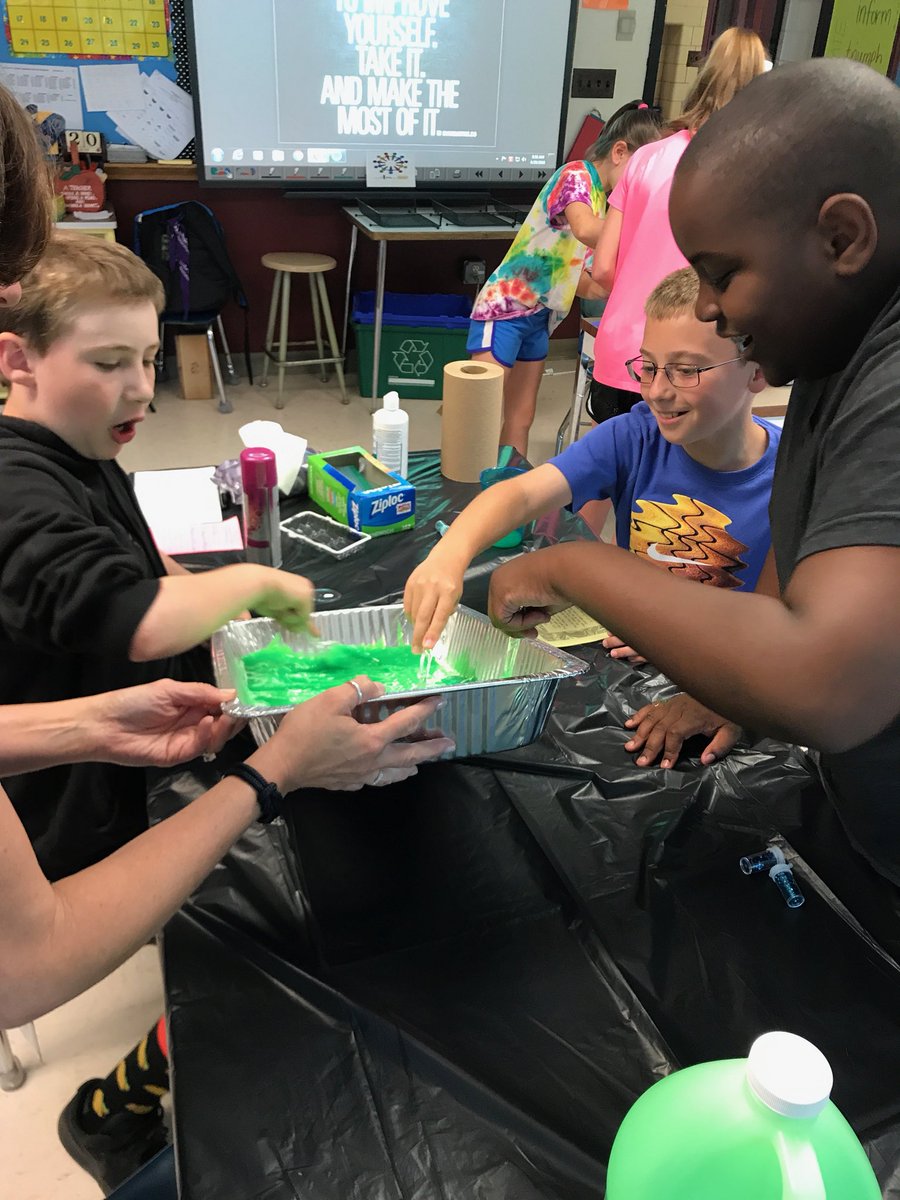 PrincipalofWMS's tweet photo. Making slime in Grade 5!! #funinjune #mccarthypride #lovescience https://t.co/PN83Awns4q