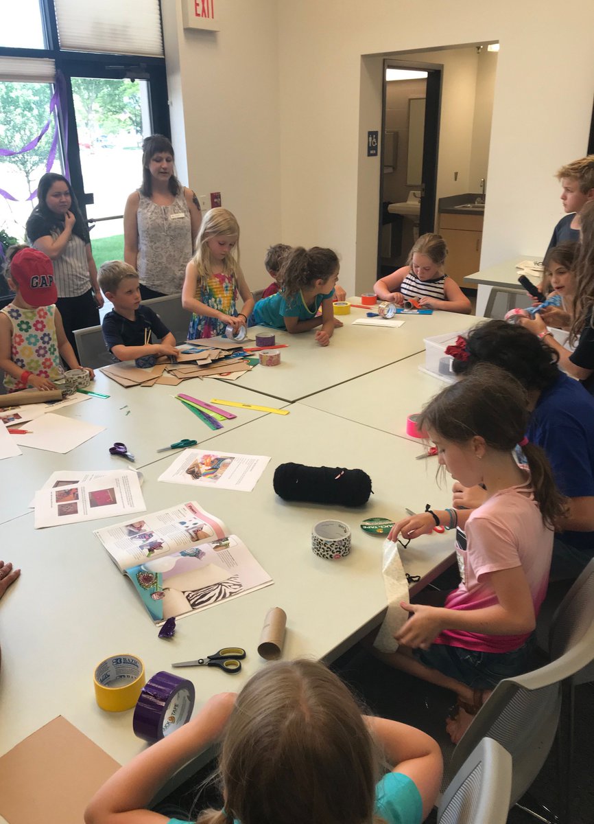 WinnLib's tweet photo. We were impressed with the creativity of the kids at our Maker Club program: Duct Tape Mania. Join us for the next Maker Club program: Take Apart Lab on Monday, July 23. Register here: https://t.co/8nZKpyqsZ2 #winnlib https://t.co/6UyQC9QxE4