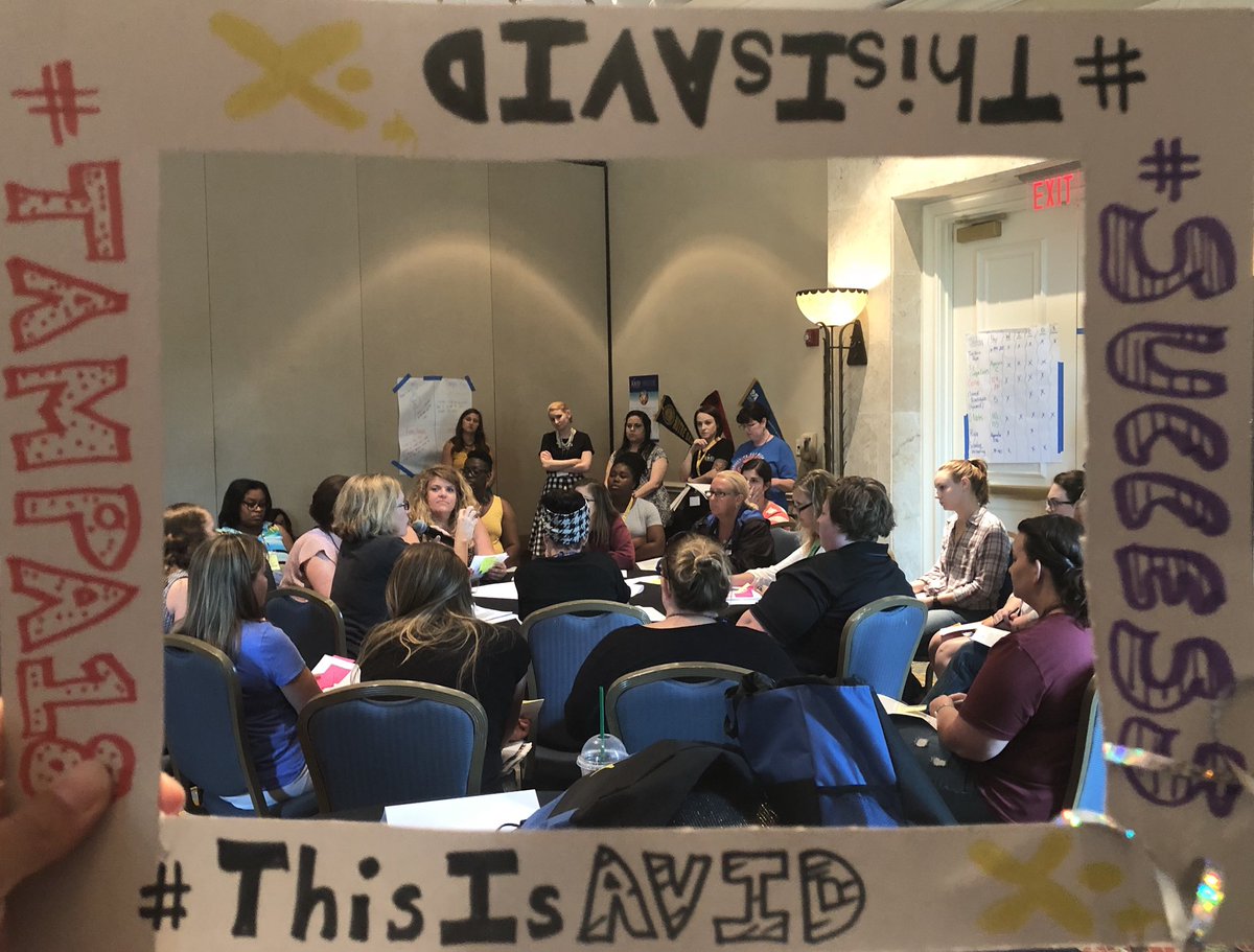 Pug23M's tweet photo. Practicing Socratic Seminar #ThisisAVID #Tampa18 #Success https://t.co/2jMXBFxvMJ