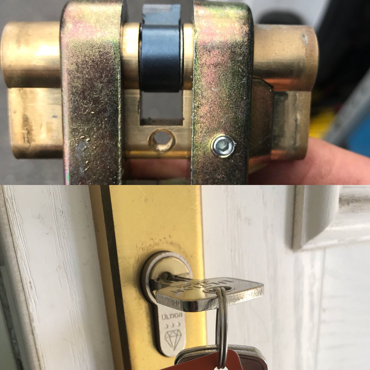 HomesSecured's tweet photo. Out with the OLD system....in with the NEW system...oh how things develop! #locksmith #ultion #upvcsecurity #locksmithleeds https://t.co/q5AVyQJzvZ