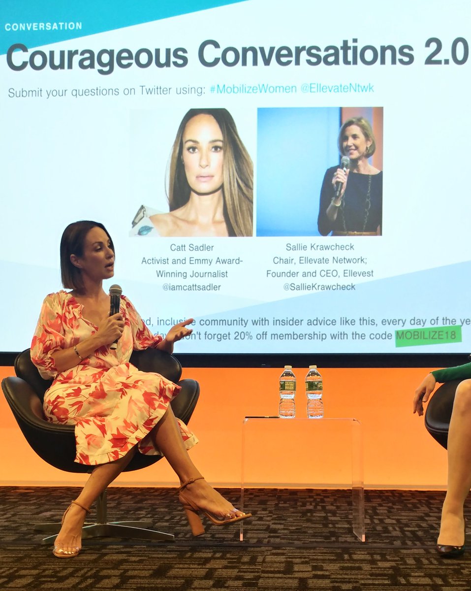EllevateDC's tweet photo. Listening to @IAmCattSadler discuss the moment she learned her male counterpart at work was earning double what she was--with the exact same experience and abilities.

Spoiler: When she decided to #askformore and was denied, she quit ✌🏼♀✌🏽♀
#mobilizewomen @EllevateNtwk https://t.co/FeyoLssgdx