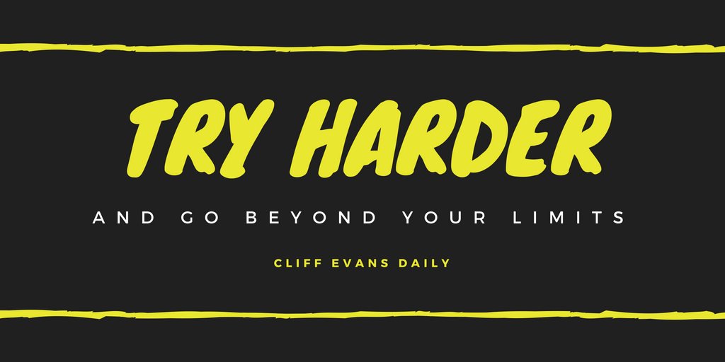 cliffevansdaily's tweet photo. Inorder to be a successful person, you need to try harder than and even go beyond the limits and long as your goal is achieved.
#dailydoseofmotivation
#cliffevansdaily https://t.co/2BOYJisZyx