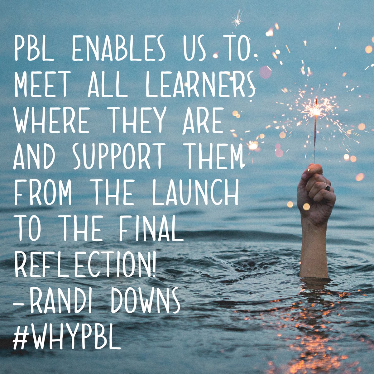PBLWorks's tweet photo. We asked our National Faculty and Staff why they believe in Project Based Learning. @randidowns45 says that #PBL is about growth! #WhyPBL #pblchat #edchat #PBLWorld https://t.co/6evmCpfQDF