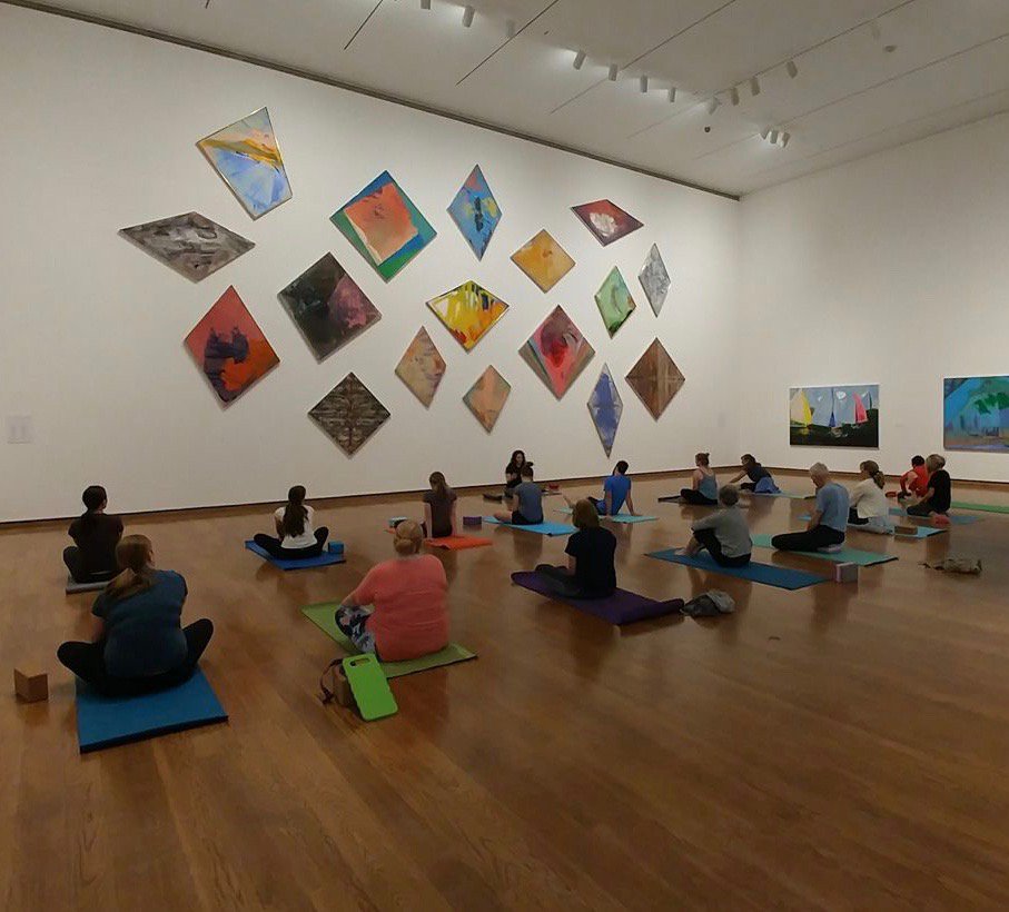 EversonMuseum's tweet photo. Happy international yoga day! Did you know we have yoga classes here #AtTheE ? Every Saturday morning from 10:30am–12:00pm come by and connect with yourself and the art that surrounds you. #yogawithheART #internationalyogaday https://t.co/tEap1c7ERL