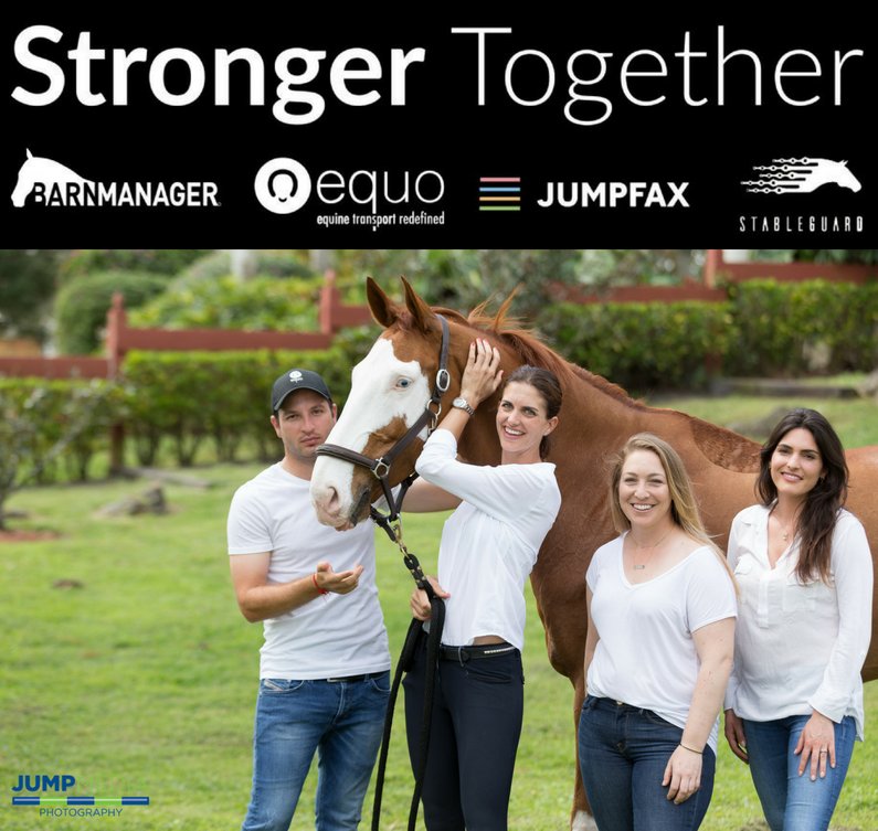 jumpmediallc's tweet photo. Equine Tech Companies @BarnManager1, @RideWithEquo, @jumpfax_hub, and @StableGuardEQ Form Collaboration! https://t.co/ACSLrVjpN9 https://t.co/94Qlv35gF3