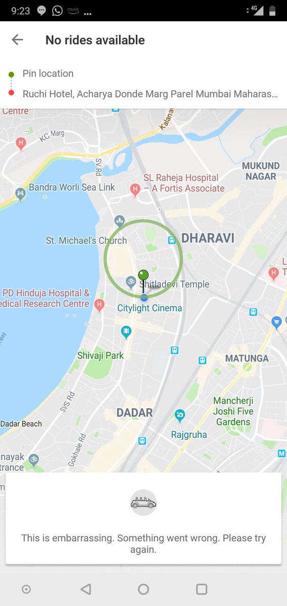 rohanmasurkar1's tweet photo. I am facing this issue from last 2-3 days. What d hell is this #ola_support #Ola https://t.co/NoZJA7RrcP