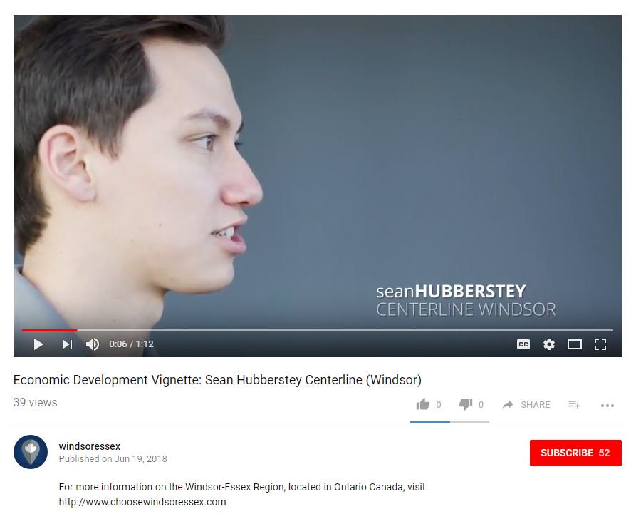 Centerline_Ltd's tweet photo. The @weecdev recently created 3 vignettes including CenterLine Weld Engineer, Sean Hubberstey. The videos promote what #windsoressex has to offer and showcases multiple accounts of what it means to live and thrive in our community! Watch all 3 today -> https://t.co/SJ30O8Ym1R https://t.co/oAO8EdOHNT
