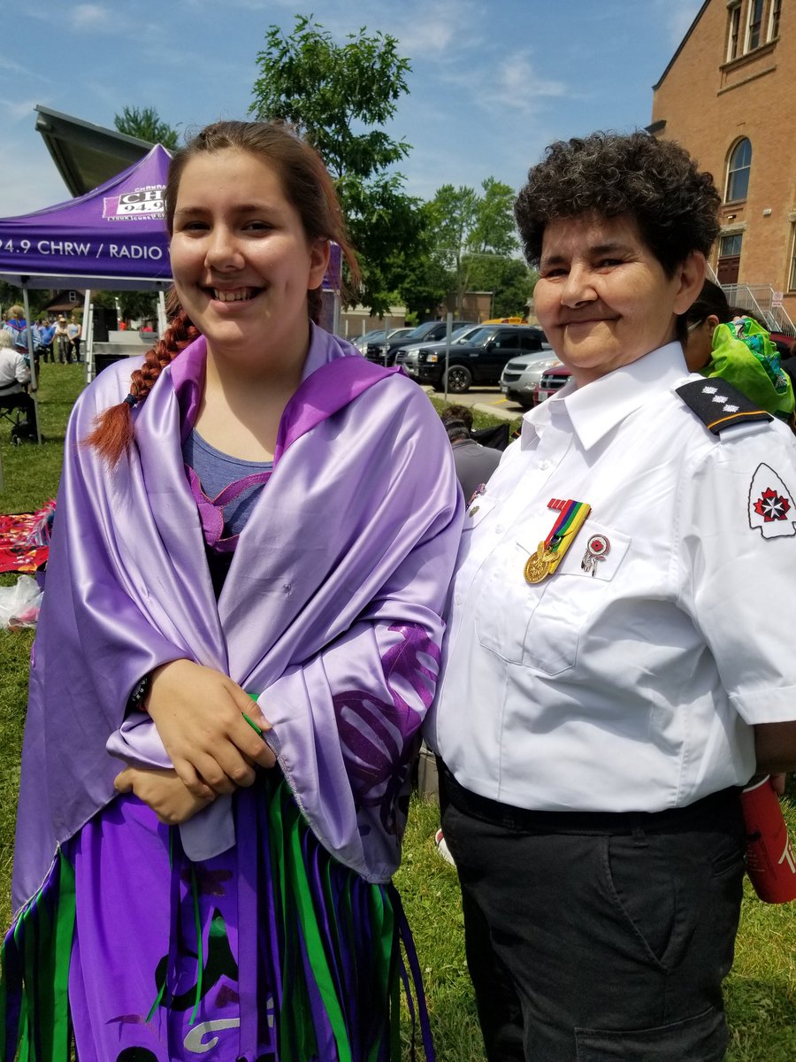 SJASWO's tweet photo. #stjohn #youth represented at #ldnont #aboriginal #solidarity day. Looking good #trinitywhite and #annawhite. https://t.co/cnT2hdu5dt