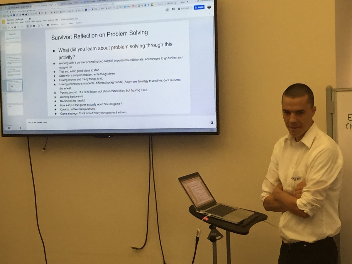 Awesome session led by @MrCoreyMath. Using starbursts to explore strategic games. @MathTeachCircle <a href="/ColumbusAcademy/">Columbus Academy</a> <a href="/ohioctm/">Ohio Council of Teachers of Mathematics</a> <a href="/CentralOCTM/">COCTM</a>