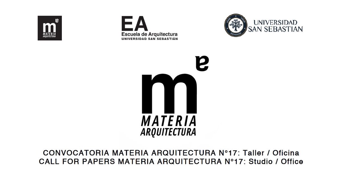 ¡ATENCIÓN! EXTENSIÓN PLAZO DE RECEPCIÓN de trabajos para <a href="/revistamateria/">Materia Arquitectura</a> #ARQUITECTURA #17: "Taller / Oficina: lugar, agentes, producción" hasta 4 Julio 2018. Indexada: ESCI WoS, Avery Index, Latindex, <a href="/ARLARED/">ARLA</a> Descargar documento convocatoria acá: bit.ly/2LexeHY