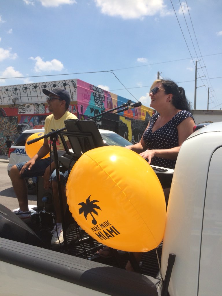 #MAMMAMIA truck in #Wynwood join us for some #ABBA tunes! #makemusicmiami #makemusicday