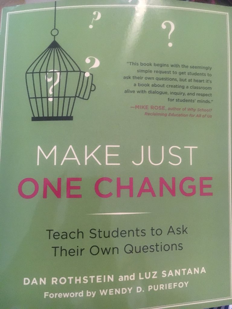 RCPS_SS's tweet photo. On Thursdays we read!  Can’t wait to dive into #makejustonechange to fine tune the #qft @RightQuestion Who wants to join us? https://t.co/dhUirVNclq