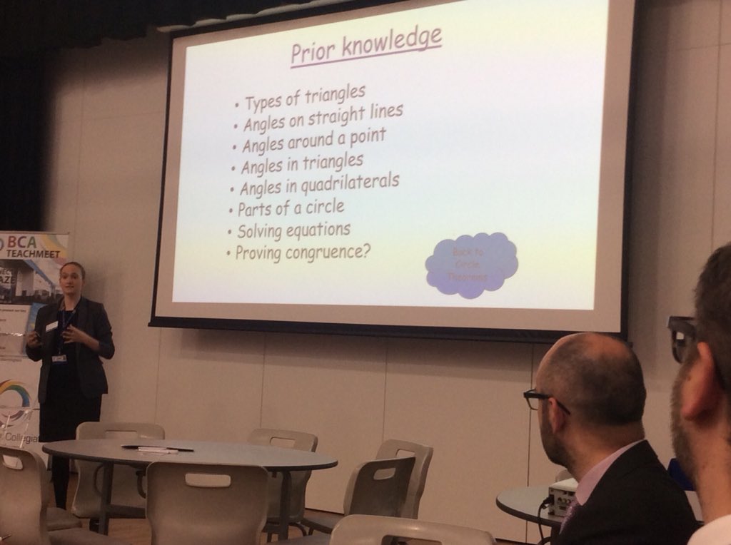 BCA_Teaching's tweet photo. Emma Ayrton @wadedeacon sharing ideas about Diagnostic Starters #BCATM18 try https://t.co/xCWyDEFXeN or Maths Box for resources. https://t.co/bY5HWzuZDF