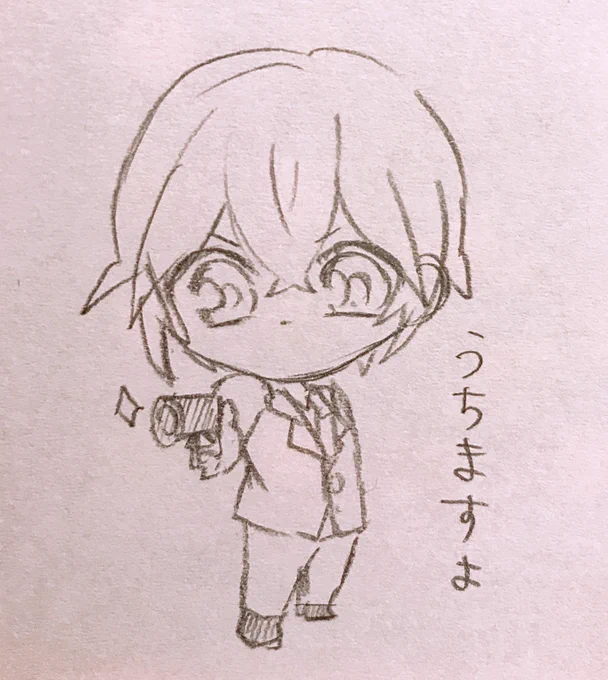 今日のらくがき上げて寝ますおやすみ 