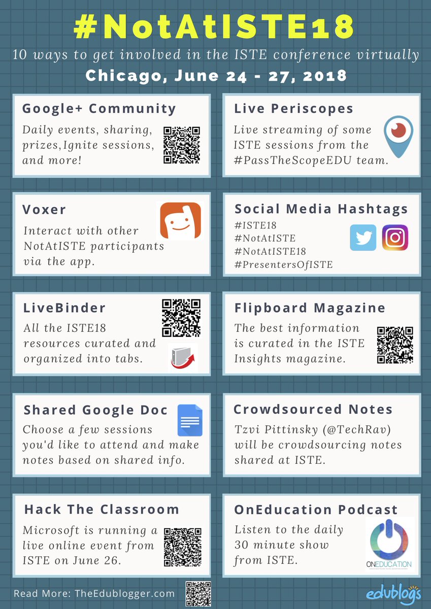 #NotAtISTE18? Here’s 10 ways to join in.  #ISTE18 #KYGoDigital