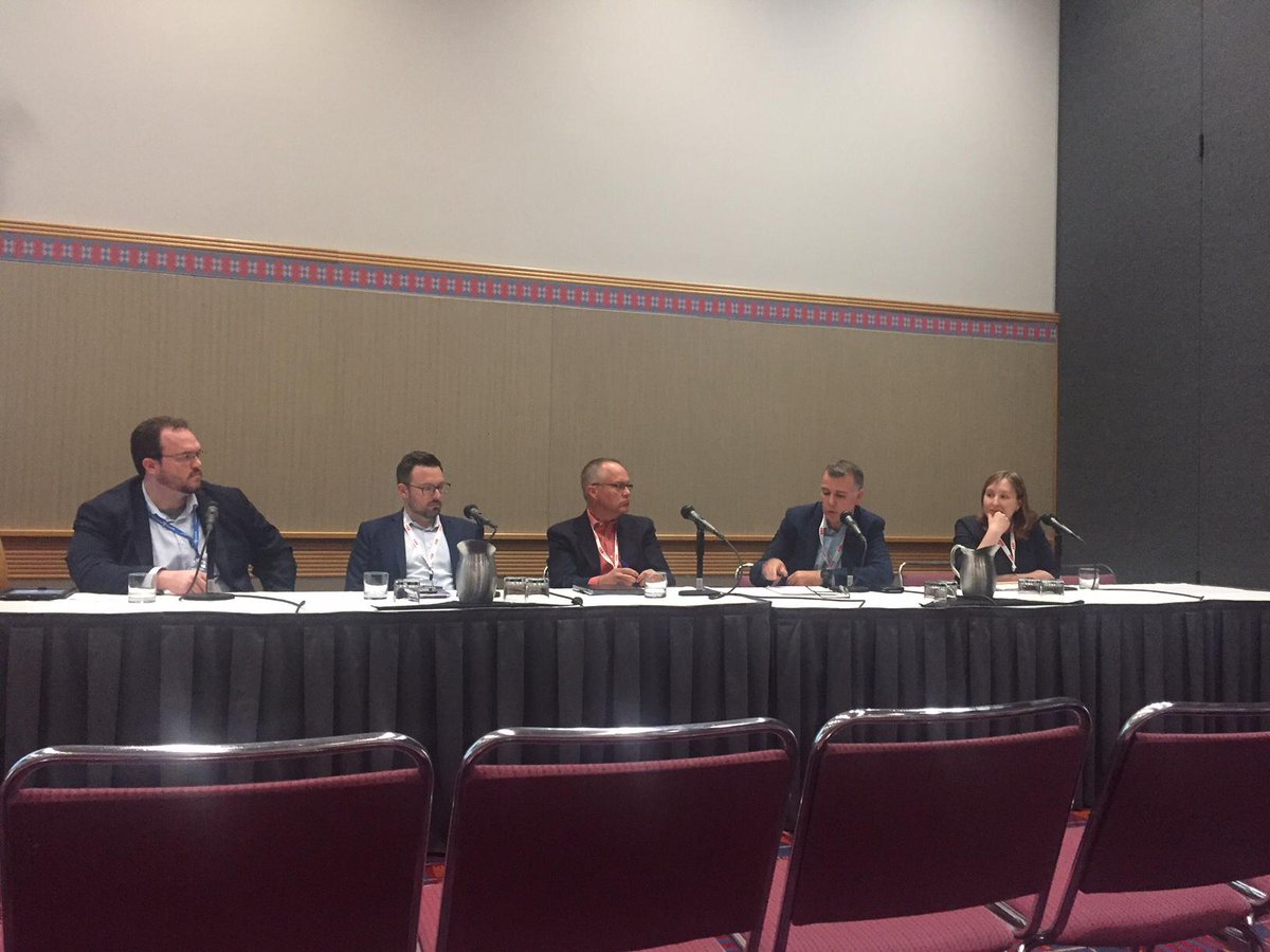 ABBNorthAmerica's tweet photo. ABB transportation expert Daniel Simounet discusses charging standardization as key to  large scale electric bus and fleet adoption at #Roadmap11 https://t.co/fPTvUrRY0a