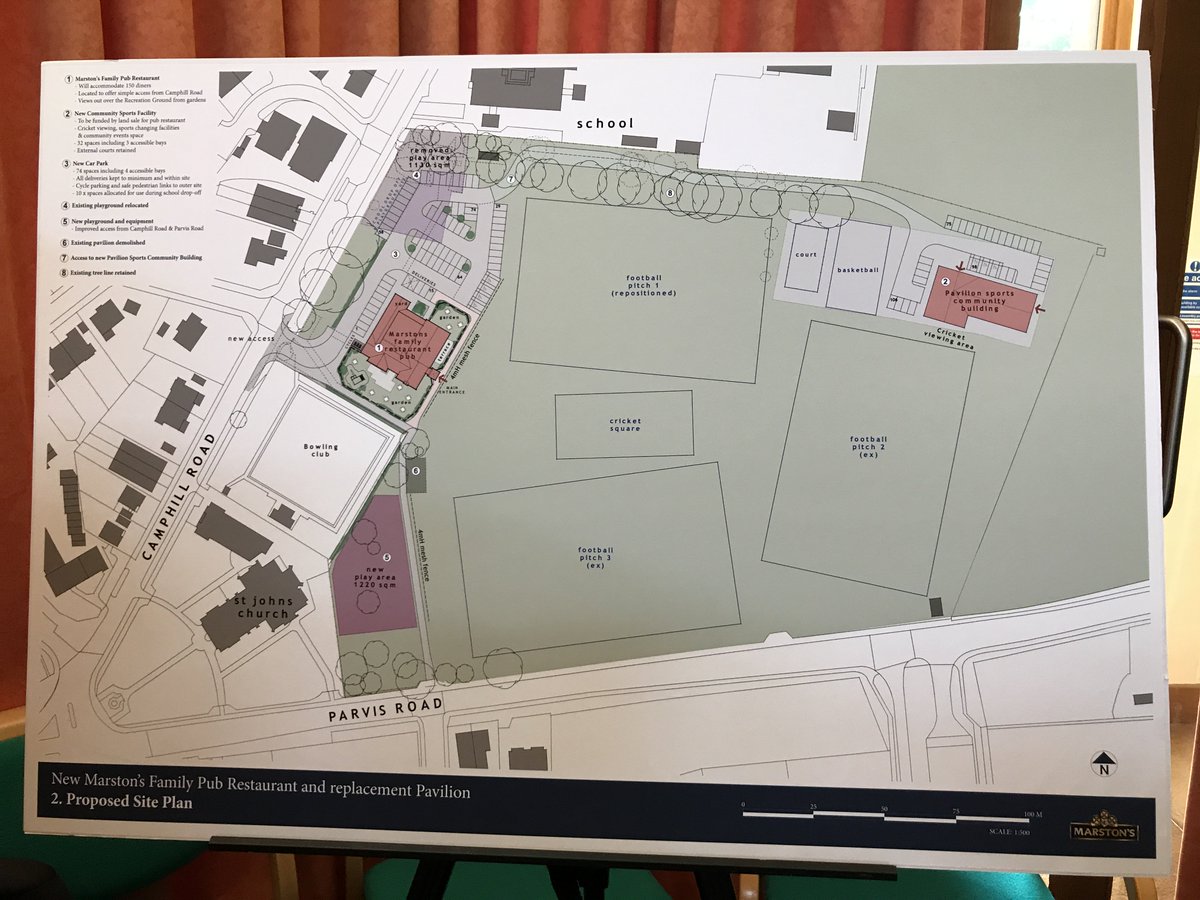 SaveWBRec's tweet photo. Interesting to hear how @MarstonsPLC’s representatives at the #WestByfleet consultation meeting seemed to say @wokingcouncil have agreed with this? Oh really? #PlayNotPints #SaveWestByfleetRec https://t.co/KR7uSVL4P2