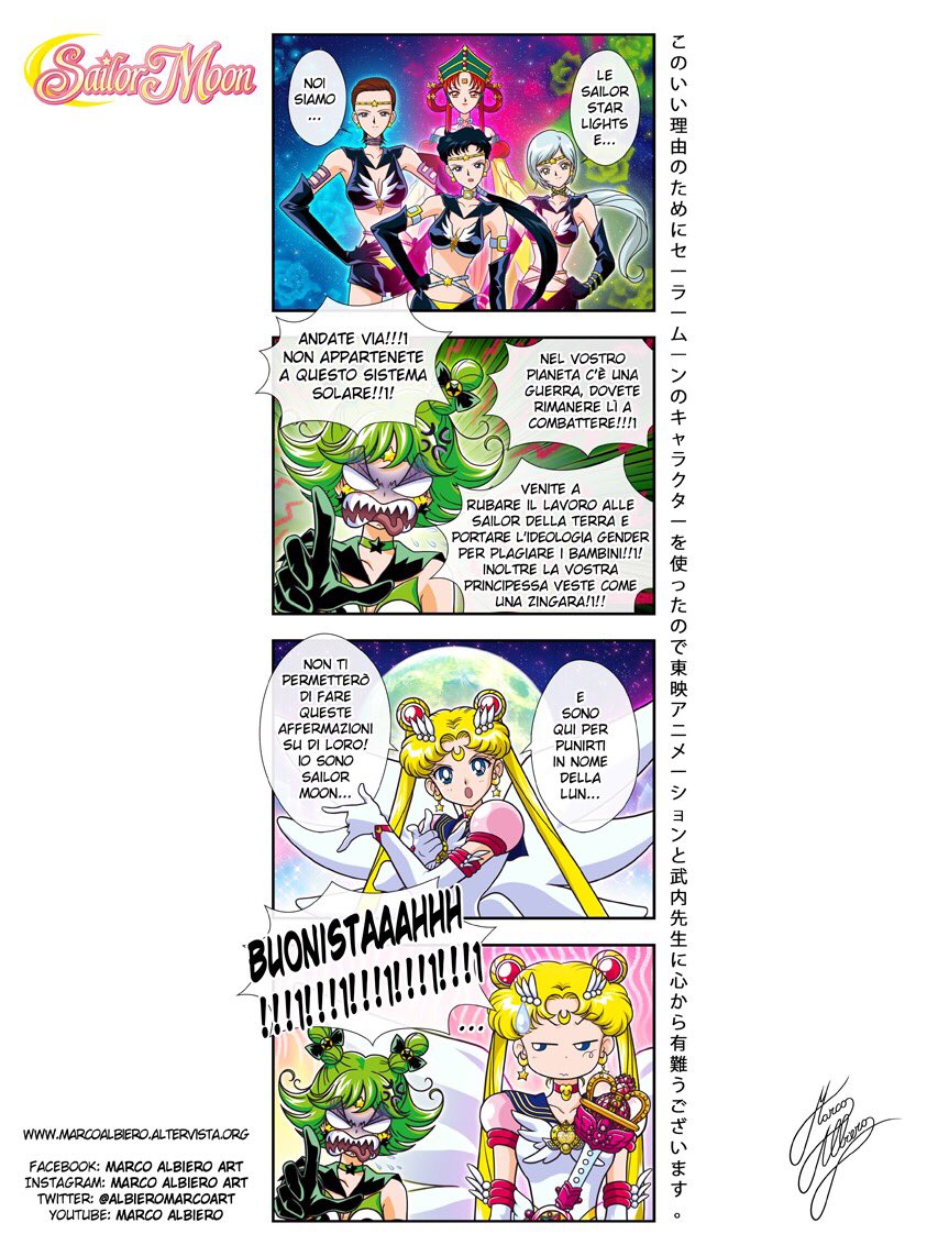 AlbieroMarcoArt's tweet photo. #SailorMoon #Sailor #Osabu #sailormoon25thanniversary #toeianimation #toeianimationeurope #albieromarco #marcoalbiero #naokotakeuchi #takeuchinaoko #albieromarco #marcoalbiero #sailorstars #sailorstarlights #美少女戦士セーラームーン #norazzismo #noracism #gender #sailorouter https://t.co/AO5v8Nwtag