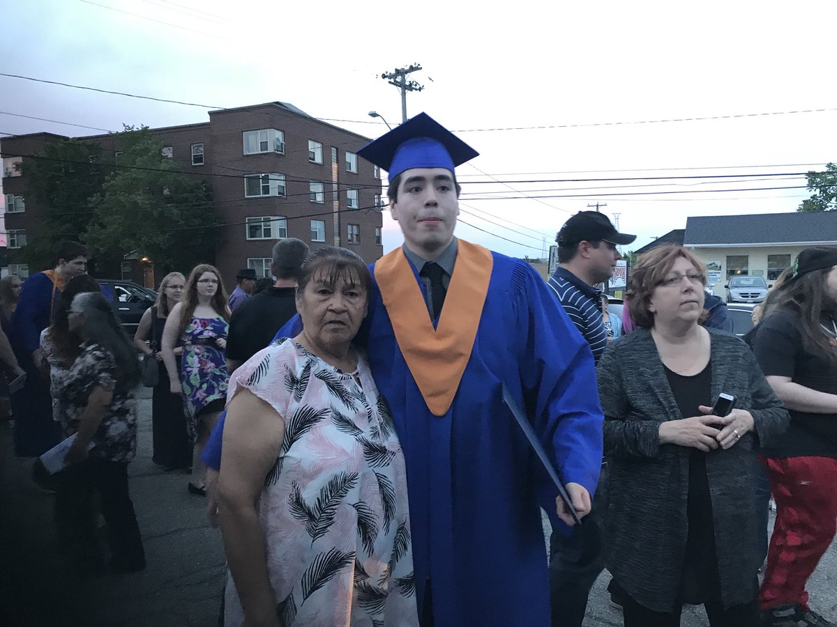 StephenJosPaul's tweet photo. Congrats to my grandson for his graduation last night. Proud moment for him and his caretaker Juju Trid. #IndigenousPeoplesDay     future looks bright https://t.co/Vlo0cPyYQt