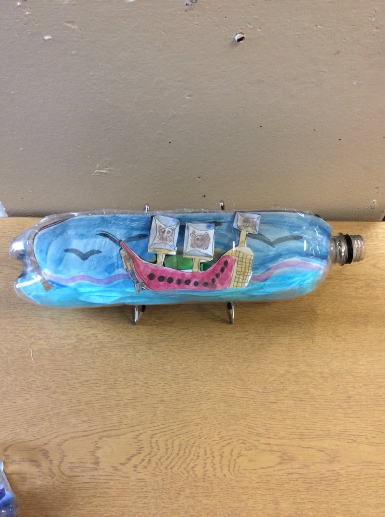 jfkprimary's tweet photo. Here are some ‘Ship in a Bottle’ designs from Mr Adams’ class. They are inspired by our topic of Tall Ships. They look amazing! https://t.co/JL6URwVcuY