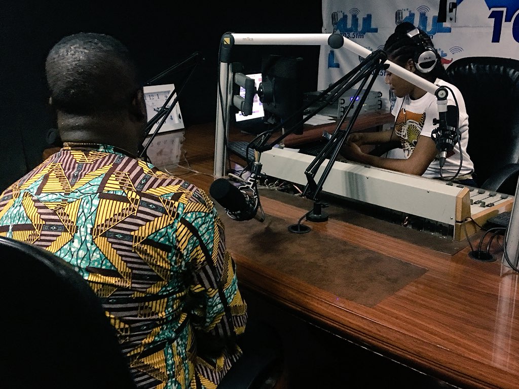 KingJonilar's tweet photo. Kindly tune in to @Kuul1035FM now! 
Gospel musician @QwameGaby is on now with @YummyGH . Get his new song,#Fr3No here - - >> https://t.co/wLfHUHUFBC https://t.co/WNXqjtNKup