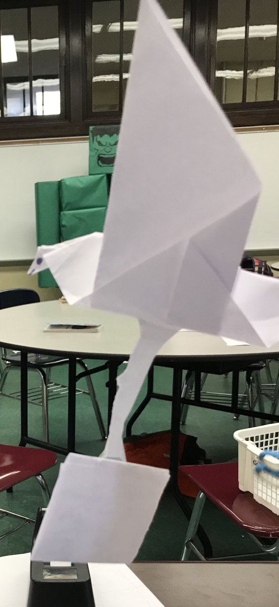 Courier pigeons, an early form of communication made by 3rd graders. #schoolspirit24