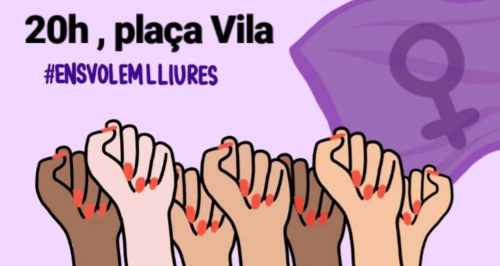 protocolbdv's tweet image. Convocatòria manifestació en rebuig a l'alliberament de la #Manada. Totes al carrer 💪 Avui a les 20h a pl. vila #barberadelvalles