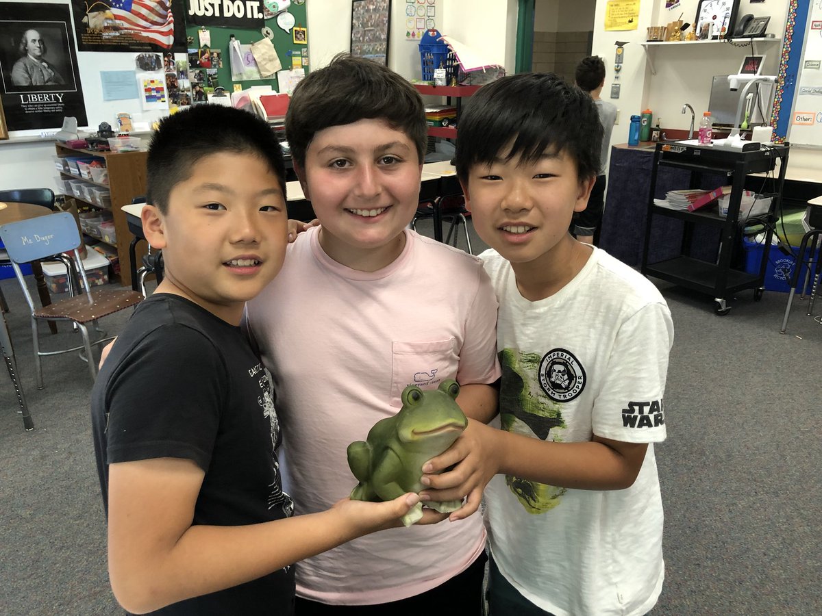 5A_Baker's tweet photo. For the 2nd time in the history of 5A, we took first place in the fifth grade Olympics! We had so much fun and are feeling so proud! #championshipfrog #5Amazing #Ateam https://t.co/Fl6W4s9ju4