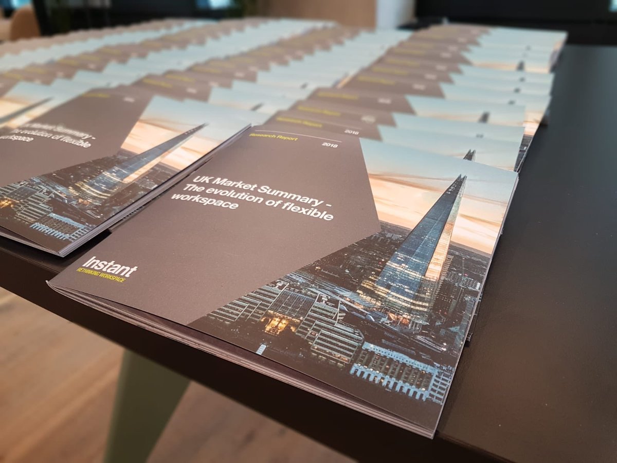 TheInstantGroup's tweet photo. We’re ready at @TheOfficeGroup ‘s White Collar Factory location for our Evolution of Flexible Workspace UK market report launch. #RethinkingWorkspace https://t.co/XIVGG3XIJI
