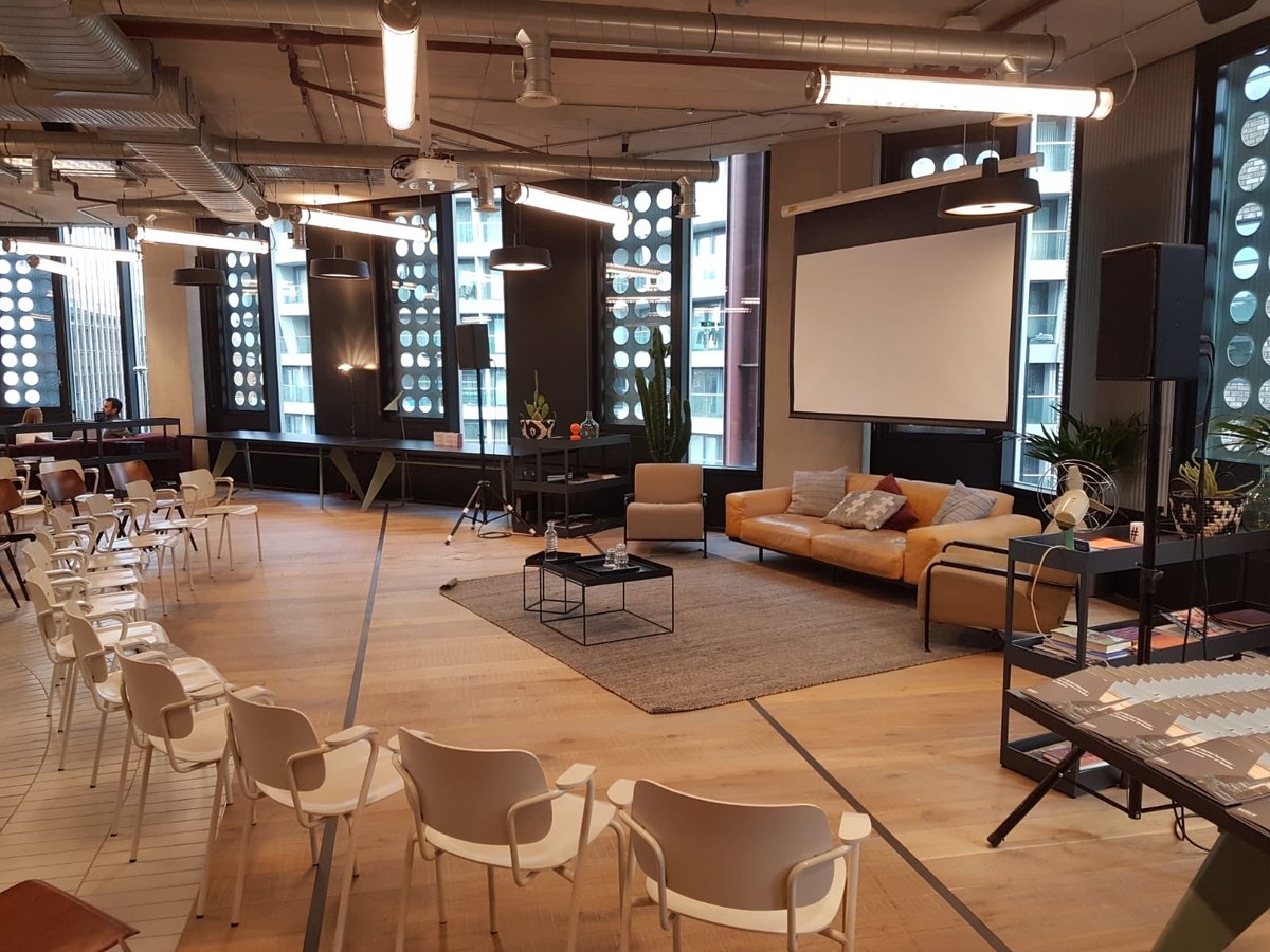 TheInstantGroup's tweet photo. We’re ready at @TheOfficeGroup ‘s White Collar Factory location for our Evolution of Flexible Workspace UK market report launch. #RethinkingWorkspace https://t.co/XIVGG3XIJI