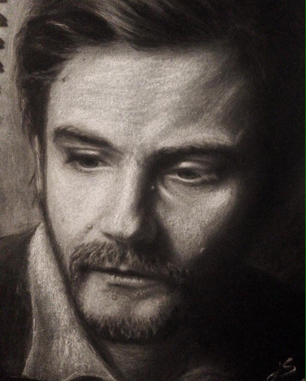 jess_sowton's tweet photo. A sketch for a belated Happy Birthday to the wonderful @daniel_bruhl !! Thank you for the amazing films and tv, and for generally being the loveliest actor ! (Ps where is season 2 @TheAlienistTNT pls) #danielbruhl #thealienist #netflix #laszlokreizler #art #drawing #lukeevans https://t.co/jHr1784c9V