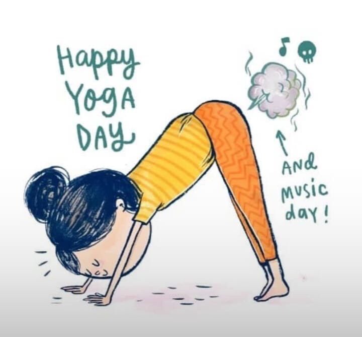 #InternationalYogaDay 
#WorldMusicDay2018 

🙈🙈😹😹🙈🙈