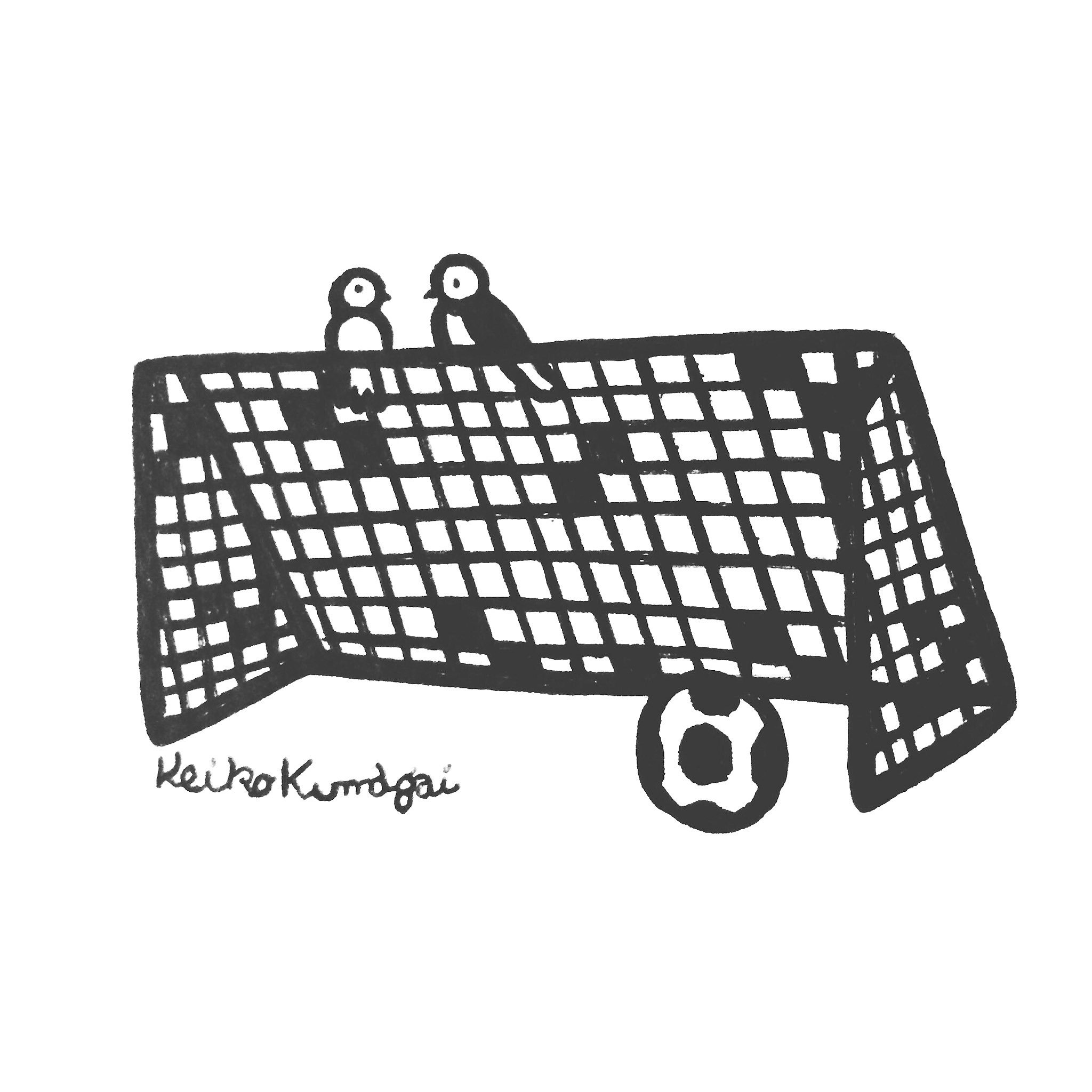 クマガイケイコ Twitterren サッカーゴールと鳥 Soccer Goals And Birds Soccer Soccergoals Bird Illustration Art Monochrome Oridinal Ballpointpen Lineart Sendai Miyagi Worldcup サッカー イラスト モノクロイラスト 鳥 イラストレーター