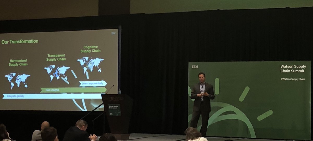 ClauSandovalA's tweet photo. @RonCastro10 sharing our Cognitive Supply Chain journey at #WSCsummit #WatsonSupplyChain https://t.co/OZ7DHmeNj6