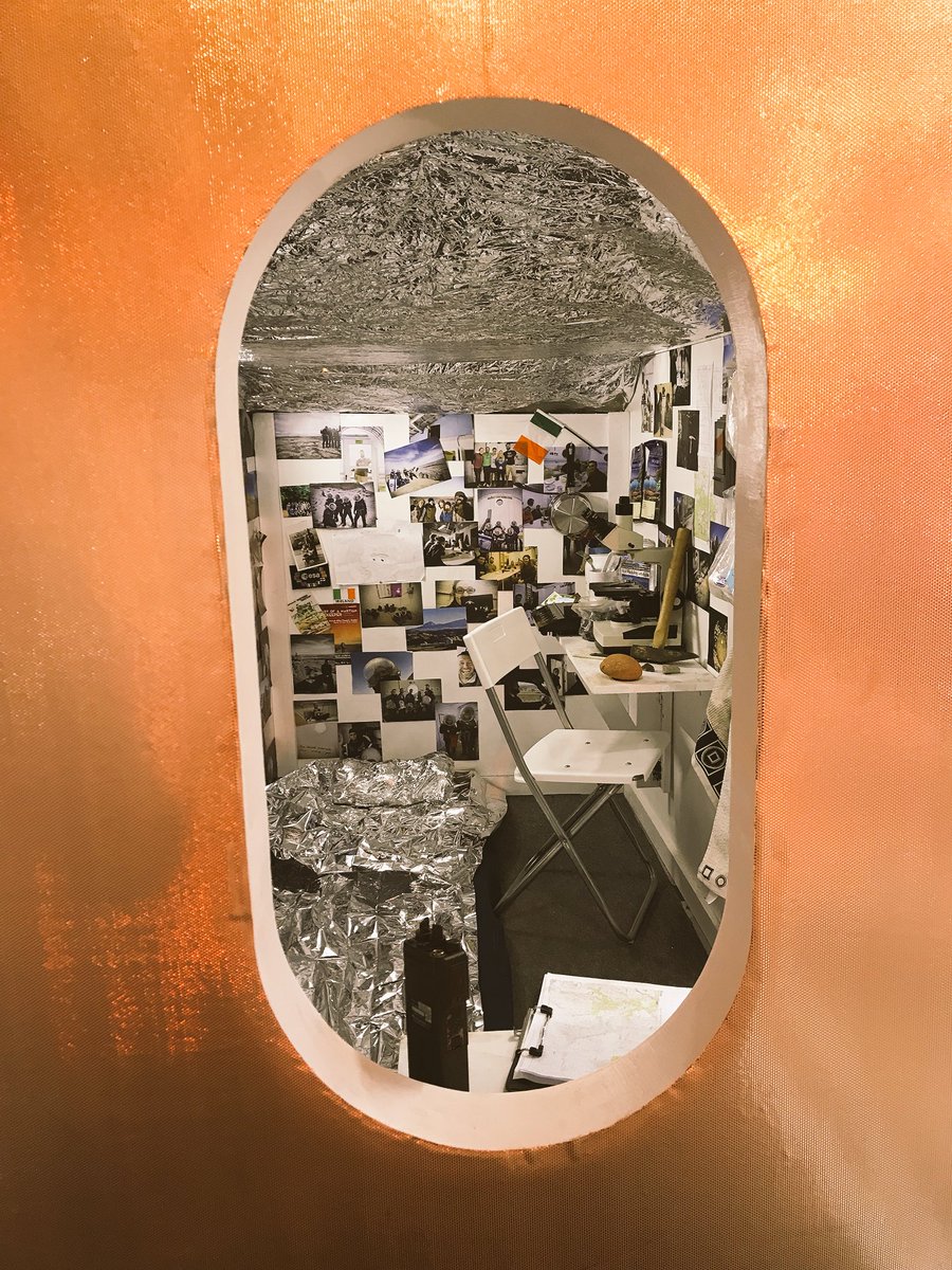 Dr_Niamh_Shaw's tweet image. ‘Heart of the Mission’ installation at @scigallerydub at ‘Life At The Edges Exhibition’. 
An homage to #habitat life at #MarsAnalogues &amp;amp; #Crew173 experiences at @MDRSupdates in 2017. 
Launch tonight. Exhibition runs til  Sep 30th. 

#niamhwenttomars #goniamhtospace #beesonmars