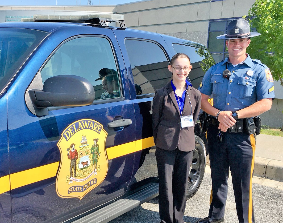 Delaware_DSHS's tweet photo. The DSHS is proud to support the ALA Delaware Girls State program and spend the day with our student representative. Thanks to the Capitol Police, Delaware Emergency Management Agency and the State Police for lining up a great experience for her! https://t.co/3wEYO0Fdhv