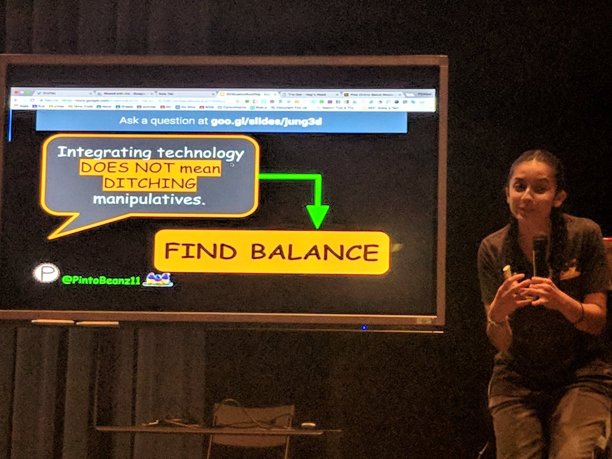 Don't ditch Manipulatives. <a href="/PintoBeanz11/">Christine Pinto</a> #isteladiesroadtrip #iste18 @viewsonicedu_us